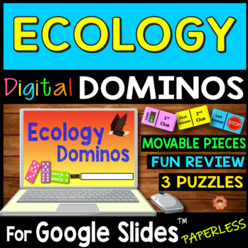 Preview of Ecology DIGITAL DOMINOS for Google Slides ~3 Puzzles~