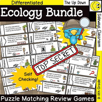 Preview of Ecology Detective Bundle of Matching Review Activities