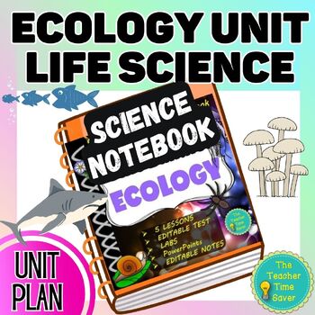 Preview of Ecology Curriculum Unit Bundle- Life Science Interactive Notebook