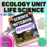 Ecology Unit Bundle- Life Science Interactive Notebook | E
