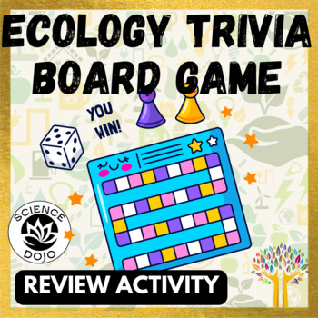 Preview of Ecology Ecosystems and Food Webs Trivia Board Game Project