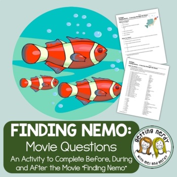Preview of Finding Nemo Movie Companion Questions 