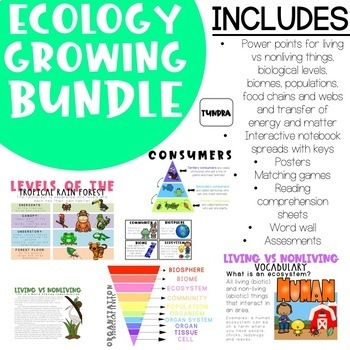 Preview of Ecology GROWING Bundle