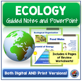 Preview of Ecology Guided Notes and PowerPoint