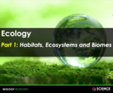 PPT - Ecology: Habitats, Biomes, Food Chains & Webs, Relat