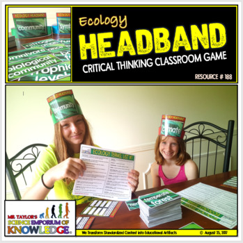 Preview of Ecology Headband Challenge