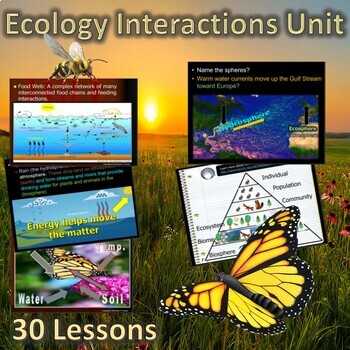 Preview of Ecology Unit, Animal Interactions