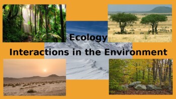 Ecology: Interactions in the Environment by Teacher Plans with Purpose