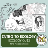 Ecology - Ecology and Ecosystems Vocabulary Quiz Pack