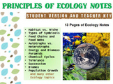 Ecology Lecture Notes Handouts