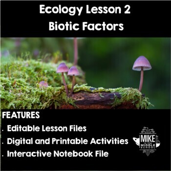 Preview of Ecology Lesson 1 for Middle School