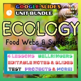 Ecology Life Science Biology Unit Bundle- Google Slides Ac