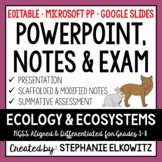 Ecology and Ecosystems PowerPoint, Notes & Exam - Google Slides