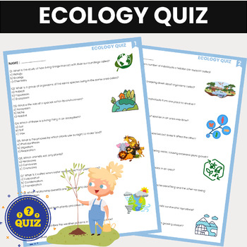 Preview of Ecology Quiz | Environment Awareness Quiz