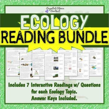 Preview of Ecology Reading Bundle