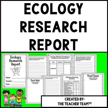Preview of Ecology Project | Ecology Research Report