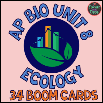 Preview of AP Bio Unit 8 Ecology Review Cards