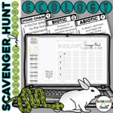 Ecology Review Scavenger Hunt Activity in Digital and Prin
