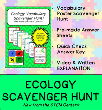 Preview of Ecology Scavenger Hunt Game