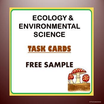 Preview of Ecology Task Cards and Environmental Science Task Cards – FREE Sample