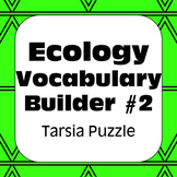 Ecology Terms #2 Tarsia Puzzle Vocabulary Review +Hidden Message