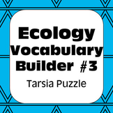 Ecology Terms #3 Tarsia Puzzle Vocabulary Review +Hidden Message