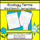 Ecology Terms Word Search - Spring Edition