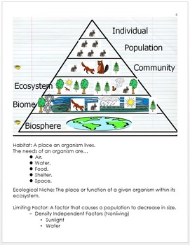 Preview of Ecology Animal Interactions Unit Curriculum and Standards Information
