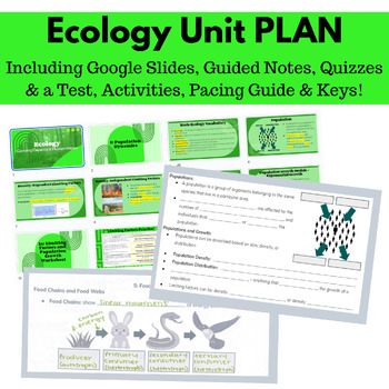 Preview of Ecology Unit PLAN: Population Dynamics, Symbiosis, Food Webs, & Carbon Cycle