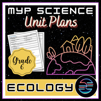 Preview of Ecology Unit Plan - Grade 6 MYP Middle School Science