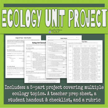 Preview of Ecology Unit Summative Project