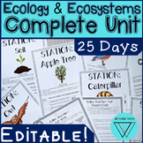 Ecology and Ecosystems Complete Unit - Notes Activities La