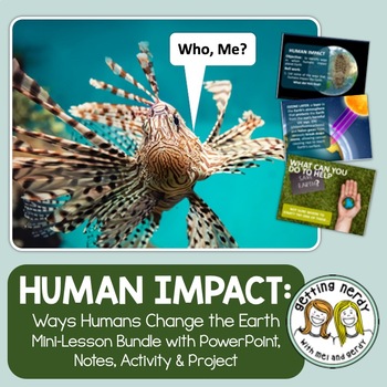 Preview of Ecology and Human Impact Powerpoint Notes Project