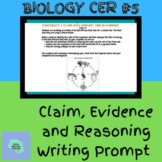 Ecology writing prompt: CER #5 food webs and pyramids (editable)