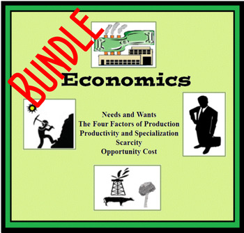 Preview of Economics; Scarcity, Opportunity, Factors of Production, Needs and Wants