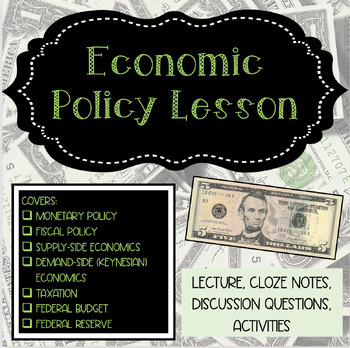 Preview of Economic Policy Lesson
