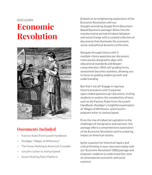 Preview of Economic Revolution Bundle DBQ/RLAH: NO PREP, SELF GRADING, US I, APUSH, APGOV