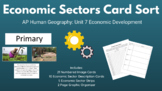 Economic Sectors Card Sort and Graphic Organizer AP Human 