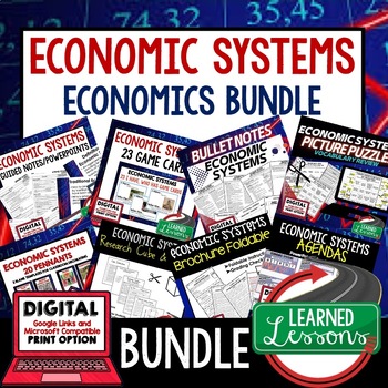Preview of Economic Systems BUNDLE, Economics BUNDLE Digital Learning & Google