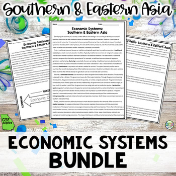 Preview of Economic Systems Bundle for Southern & Eastern Asia (SS7E7) GSE Aligned