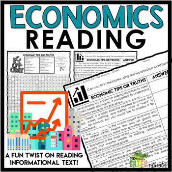 Preview of Economic Systems Reading Comprehension Word Search | Writing Prompts