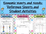 Economic Wants & Needs Activities (reference sheets/worksh