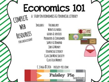 Preview of SOCIAL STUDIES: Economics 101- A Unit for 1st-3rd Grades