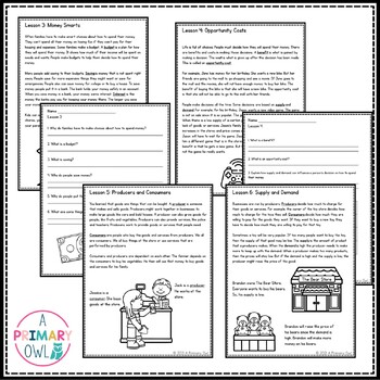 Economics: 3rd Grade Georgia Social Studies Unit by A Primary Owl