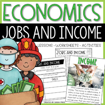 Preview of 2nd & 3rd Grade Economics - Jobs, Income & Earning Money Social Studies Lessons
