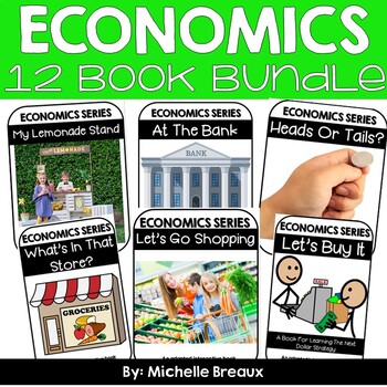 Preview of Economics Adapted Book Bundle (ULS- April Unit 23) Wants & Needs, Money, Banking