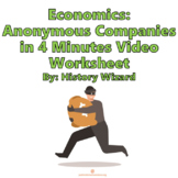 Economics: Anonymous Companies in Four Minutes Video Worksheet