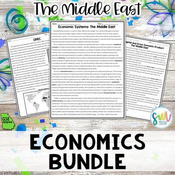 Preview of Economics BUNDLE for Southwest Asia Reading (SS7E4, SS7E5, SS7E6) GSE