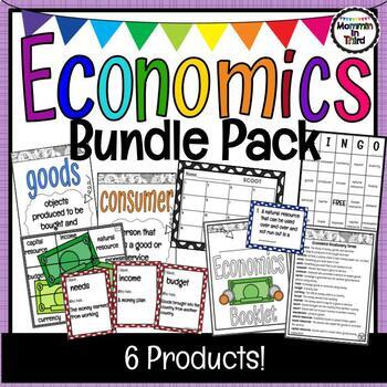 Preview of Economics BUNDLE Posters, Games, Activities, Booklet, Task Cards