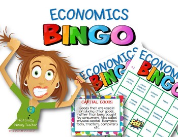 Preview of Economics Bingo Printable Review Game